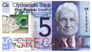 Polymer £5 note