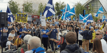 BBC Scotland protests (BBC)