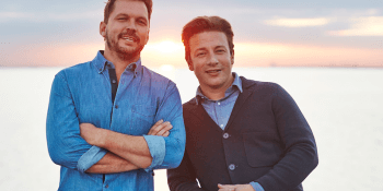 Jimmie and Jamie Oliver