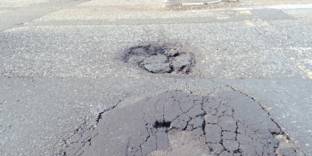 Holes in roads, potholes