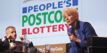 Emma Thompson postcode lottery