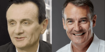 Sir Pascal Soriot and Bernard Looney