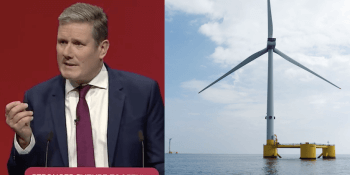 Starmer and wind turbine