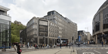 Capital Square: Proposed development seen from top of Leith Walk