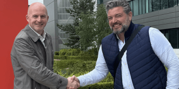 Regus’ Stewart McKay with Chris McComb Iconsys