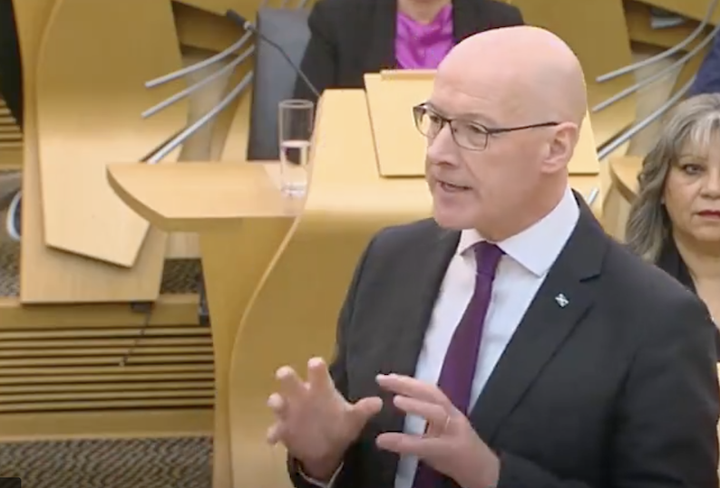John Swinney at FMQs 260924