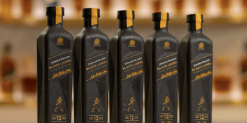 Johnnie Walker paper-based bottles