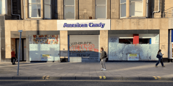 American Candy empty shop Princes Street