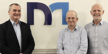 Allan McGill (left) with Davie & McCulloch directors Ian Oxburgh and Keith MacDougall