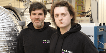 Oren Smith-Carpenter (left) and Rowland Fraser, co-founders of Aurora Avionics
