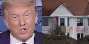 Trump and Turnberry vandalised
