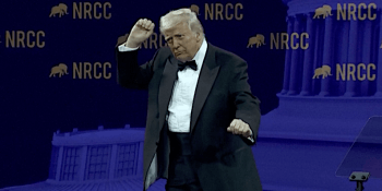 Donald Trump dancing April 2025