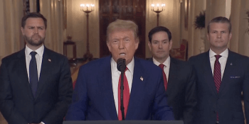 Trump address on Iran atrack at White House