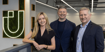 Jonathan Burridge, centre, of Utopi