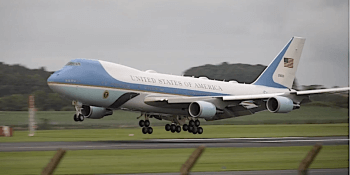 Air Force One at Prestwick