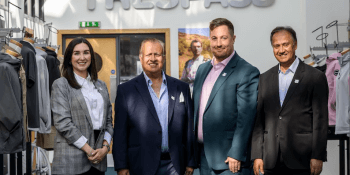 L-R Jade Gallagher (Glasgow 2026), Akmal Khushi (Trespass), Phil Batty (Glasgow 2026), Afzal Khushi (Trespass)
