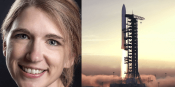 Natasha Nicholson and Skyrora rocket