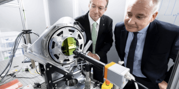 Simon Andrews, Executive Director of Fraunhofer UK Research with Business Minister, Richard Lochhead
