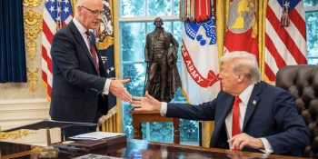 John Swinney and Trump in Oval office (flickr)