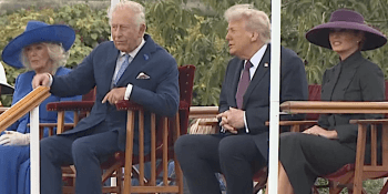 King Charles with Trump, Melania