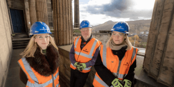 Jenny Jamison of National Centre for Music, Angus Robertson and Caroline Clark of National Lottery Fund