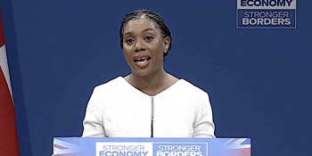 Kemi Badenoch at Tory conference 2025