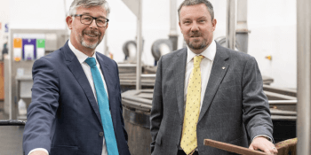 Gordon & MacPhail chief executive Mark Geary with chairman Neil Urquhart