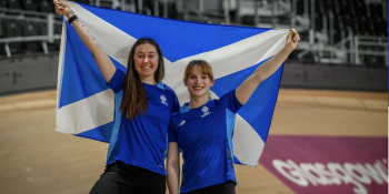 Katie Archibald and Lauren Bell