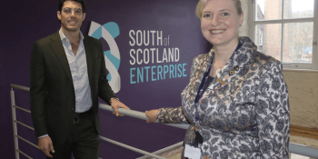 Sam Watson, CEO and Founder of Breathe Life Sciences, and Donna Marshall, SOSE's interim Director of Investment, Business and Entreprenership