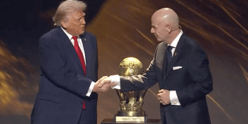 Trump and Infantino with Peace Prize