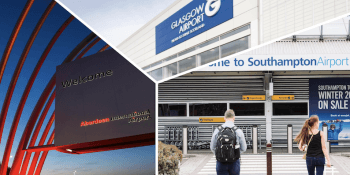Aberdeen, Glasgow and Southampton airports