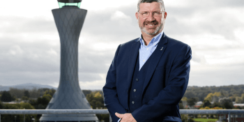 Gordon Dewar at Edinburgh Airport