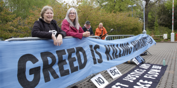 Climate Action protest at NatWest AGM
