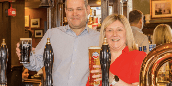 Ben Smith and Gillian McIntee at the Neidpath Inn