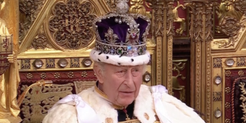 Charles delivering King's Speech