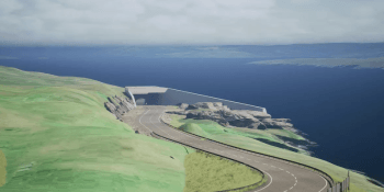 Artist's impression of Shetland tunnel entrance