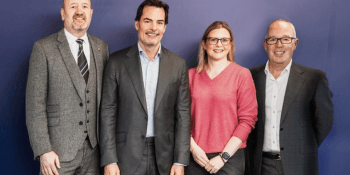 Alan Johnston of City Gate Aberdeen (left) and Colin MacLennan of Albyn Associates (right) join Fairstone CEO Steven Cooper and Shona Lowe, md for Fairstone’s Scotland