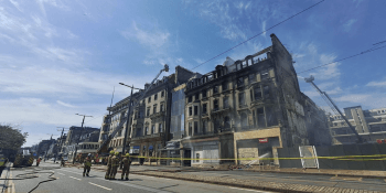 Debenhams fire damage (SFRS)