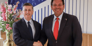 Douglas Alexander welcomed Florida Governor Ron DeSantis