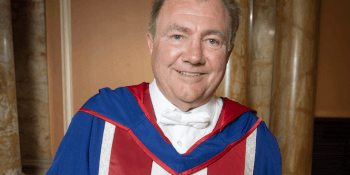 Will Whitehorn at doctorate ceremony
