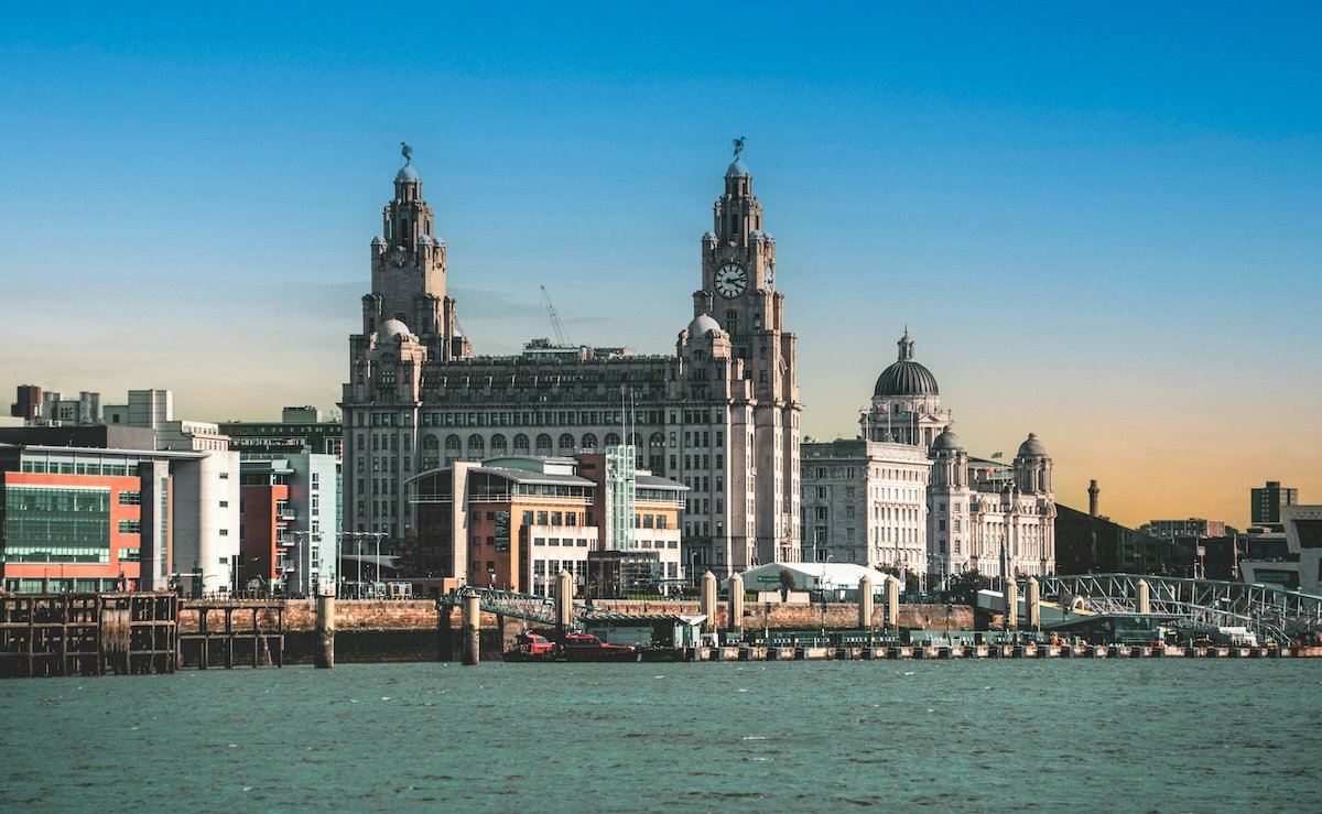 Liverpool view from Mersey