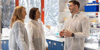 Jane Reoch, Ailsa Young at SNIB; Douglas Martin, CEO and Founder at MiAlgae
